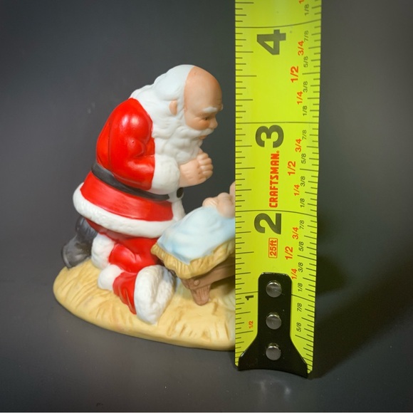 Vintage The Kneeling Santa by Roman Baby Jesus Christmas 1983 VTG Figurine - Picture 6 of 7